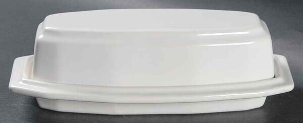 Covered Butter Dish HERITAGE WHITE by PFALTZGRAFF China