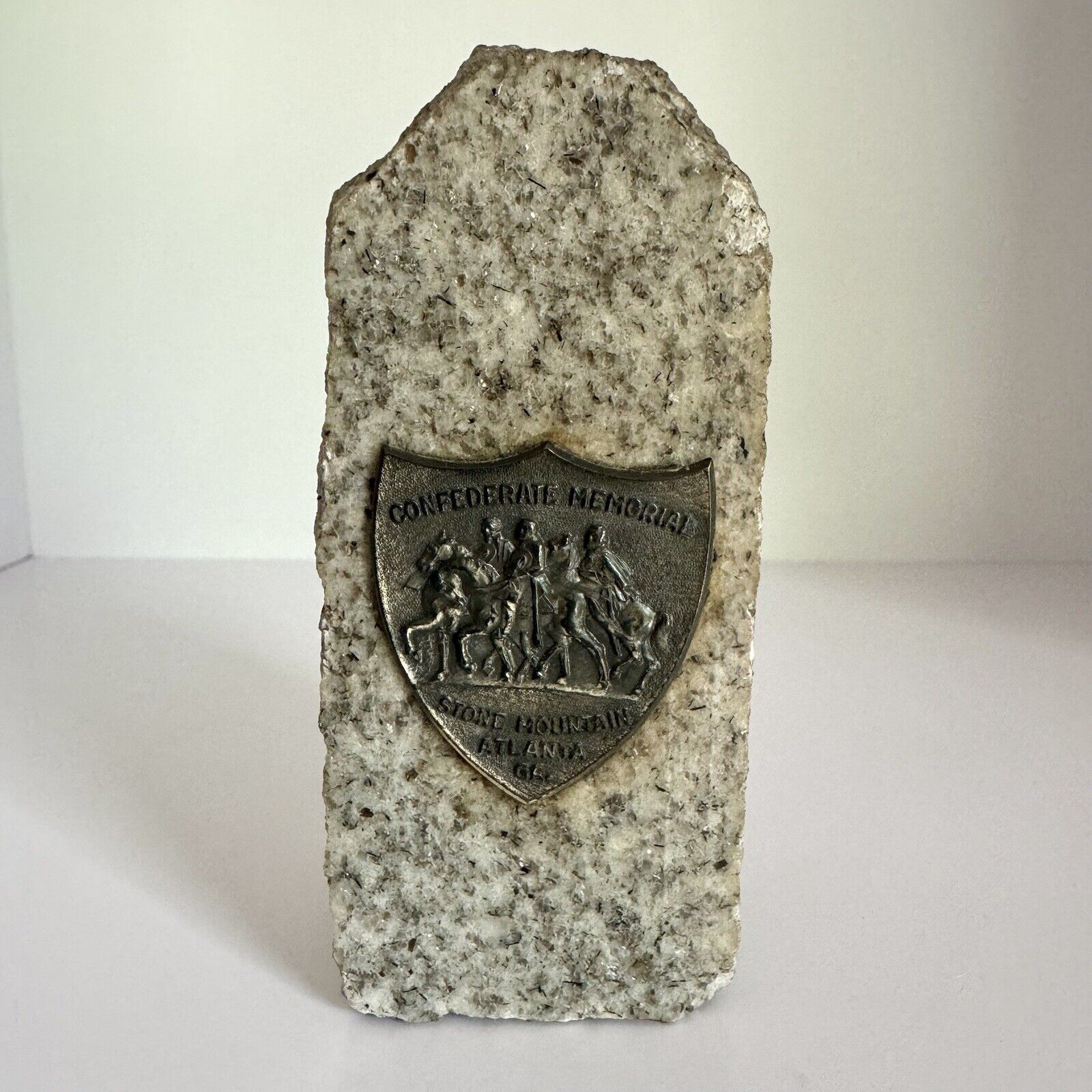 Confederate Memorial Stone Mountain Atlanta Georgia Granite Souvenir Paperweight