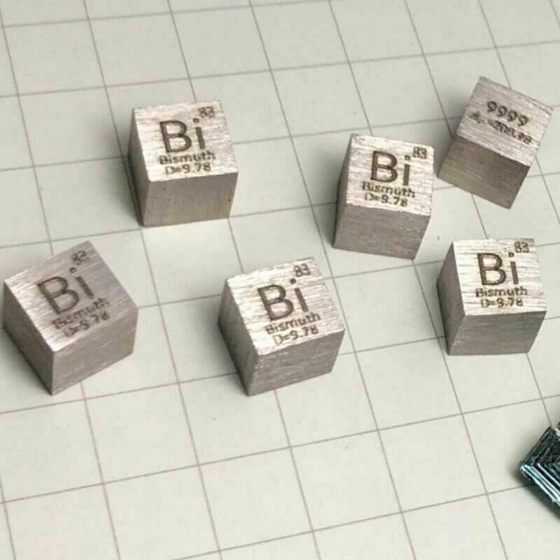 Metal 10mm/25.4mm Density Cube 99.95% Pure for Element Collection