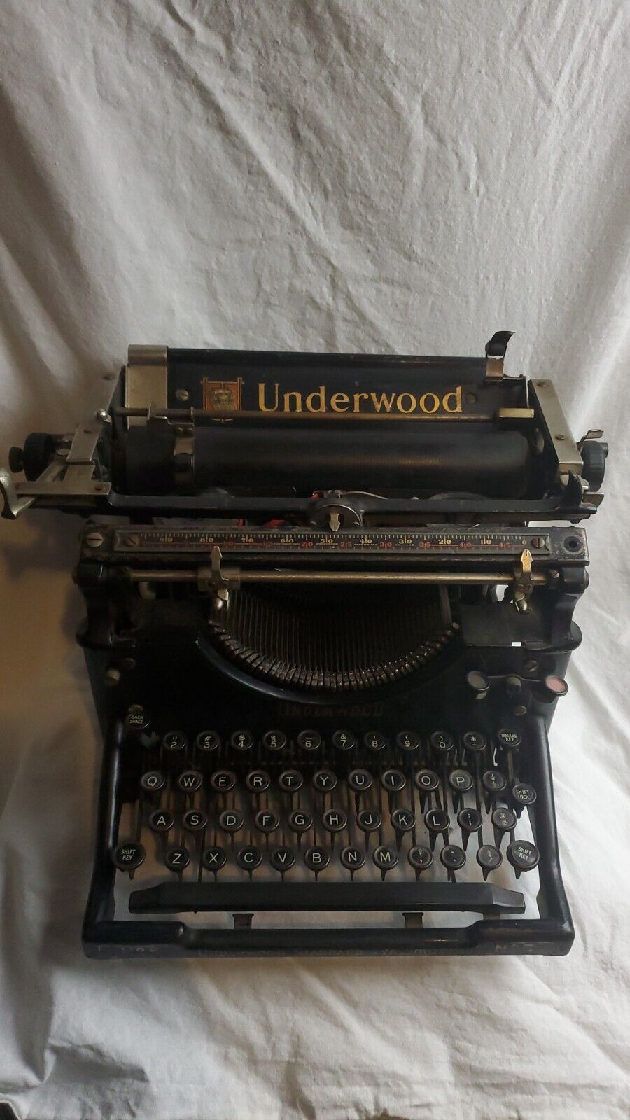 Vintage Antique Underwood No. 5 Standard Typewriter -Works Great