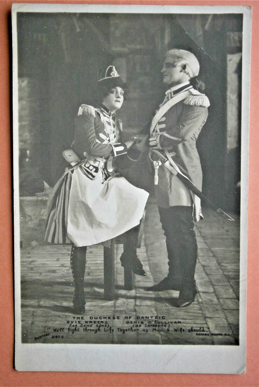 149. RPPC of Evie Green & Dennis O\'Sullivan in Stage Play \