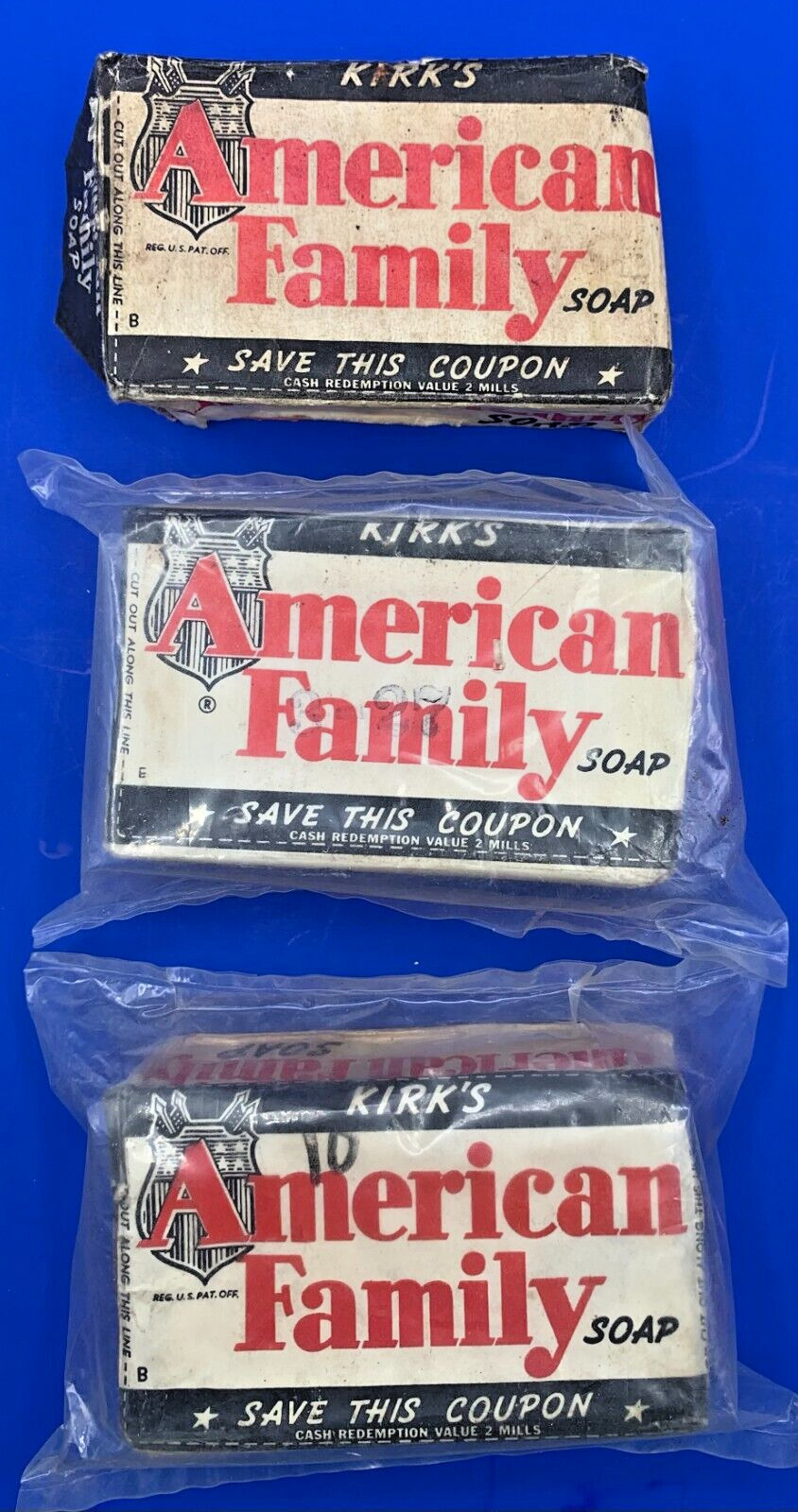 Kirk\'s American Family Vintage Bar Soap, Count of 3