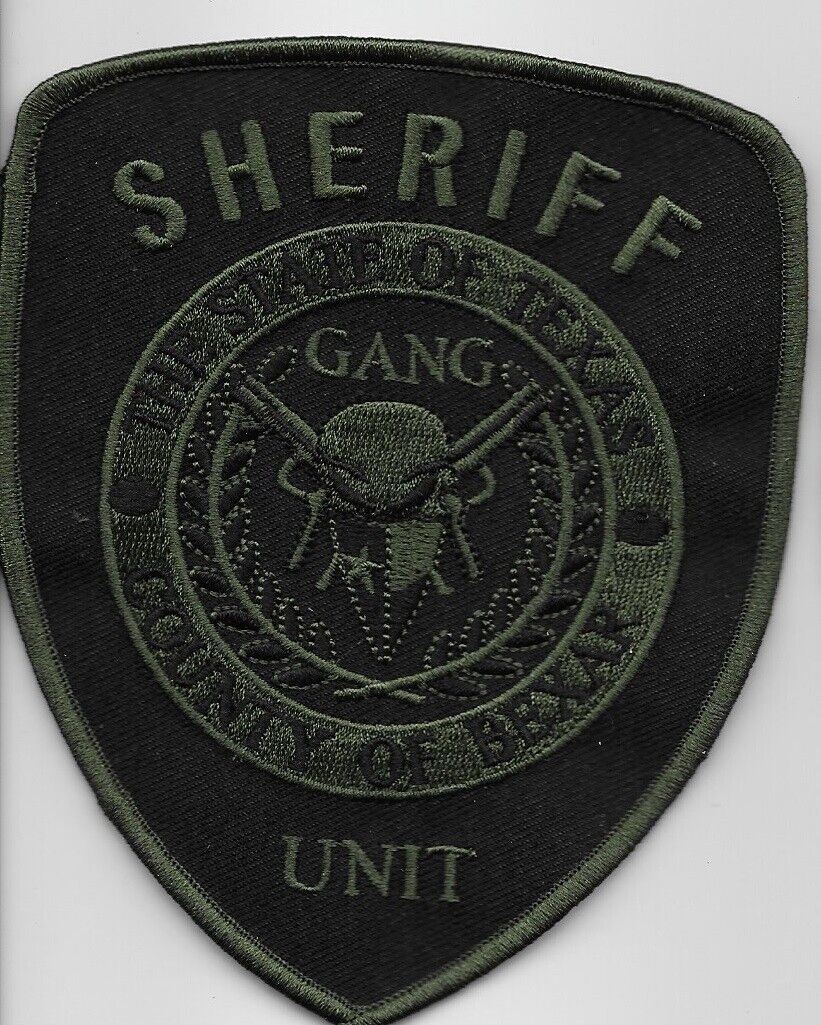 RARE Subdued Green Bexar County Sheriff Gang Task Force SWAT SRT State TEXAS TX