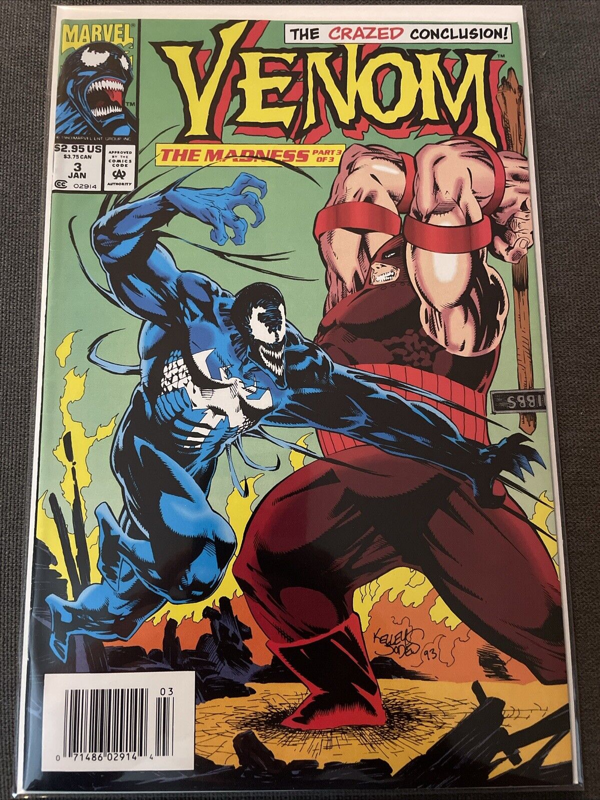 Marvel - VENOM: THE MADNESS #3 (Great Condition) bagged and boarded