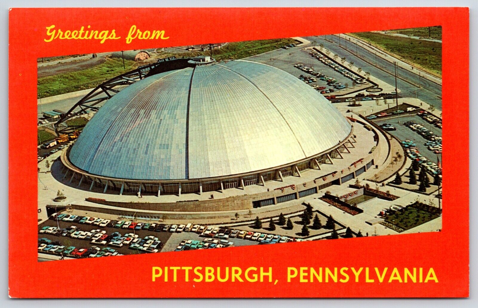 Postcard Greetings From Pittsburgh, Public Auditorium, Pennsylvania, Unposted
