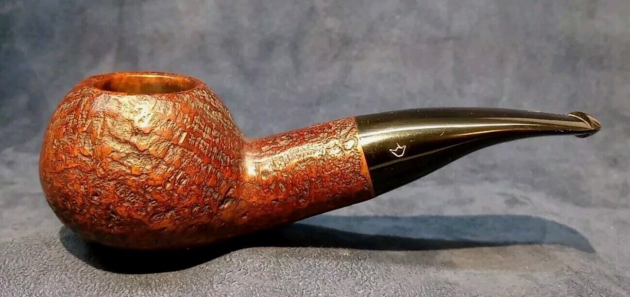 1970s Savinelli Classica 320KS Blasted Chubby Author Tobacco Pipe NM Italy 🇮🇹 