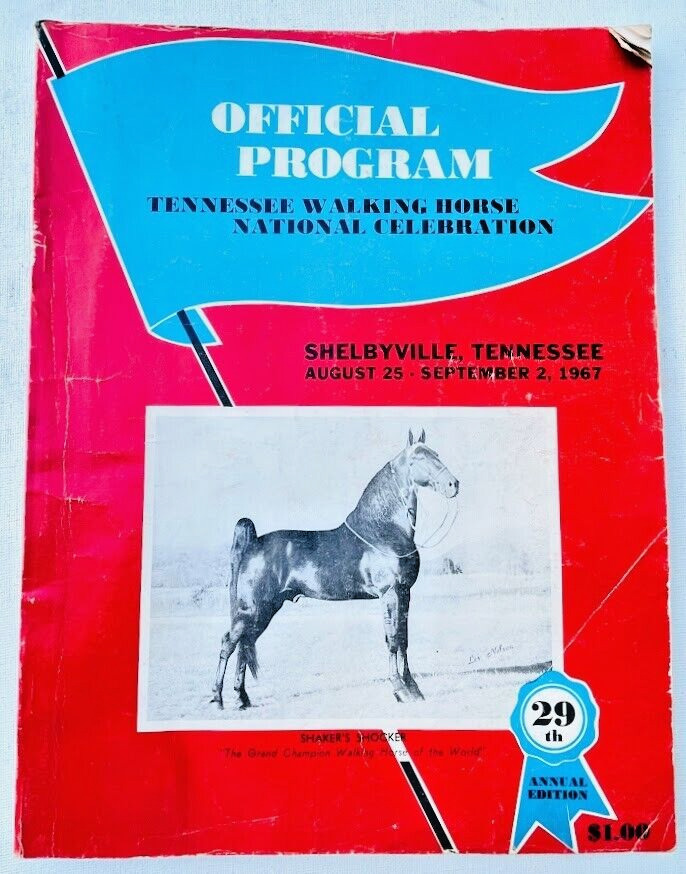 1967 Shelbyville Tennessee Walking Horse National Celebration Souvenir Program