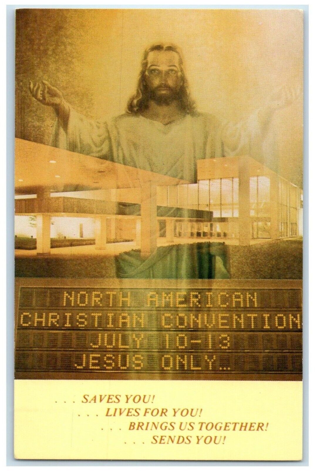 c1960 North American Christian Convention Indianapolis Indiana Vintage Postcard