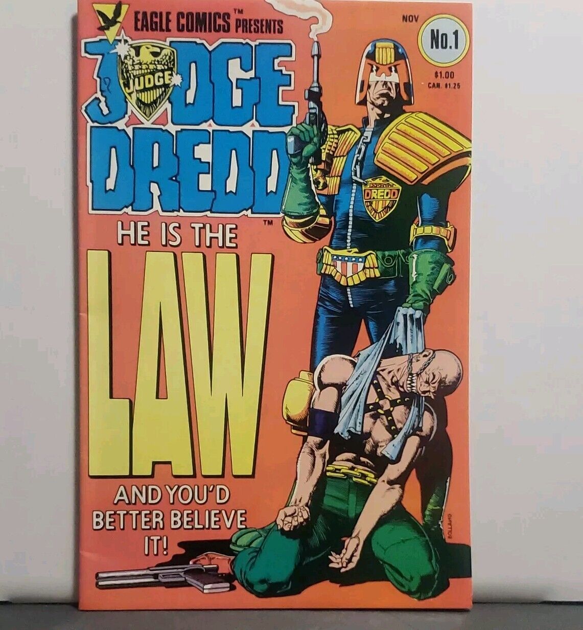 JUDGE DREDD #1 (1983) Eagle BRIAN BOLLAND VF 8.0