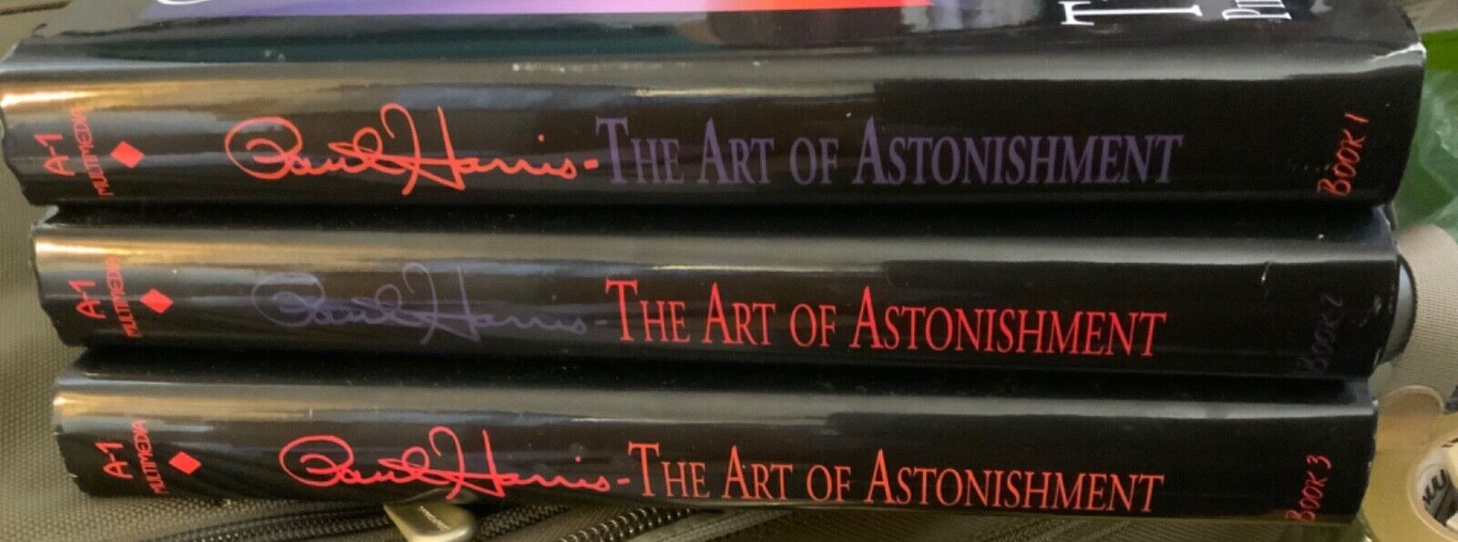 The Art of Astonishment Volumes 1 , 2 3, Paul Harris HC  magic book Set. Signed