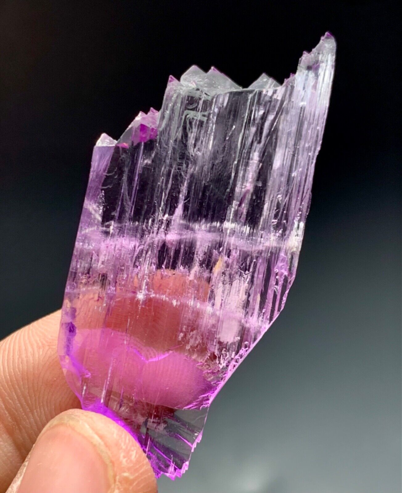 55 Carat Natural Pink Kunzite crystal  from Afghanistan