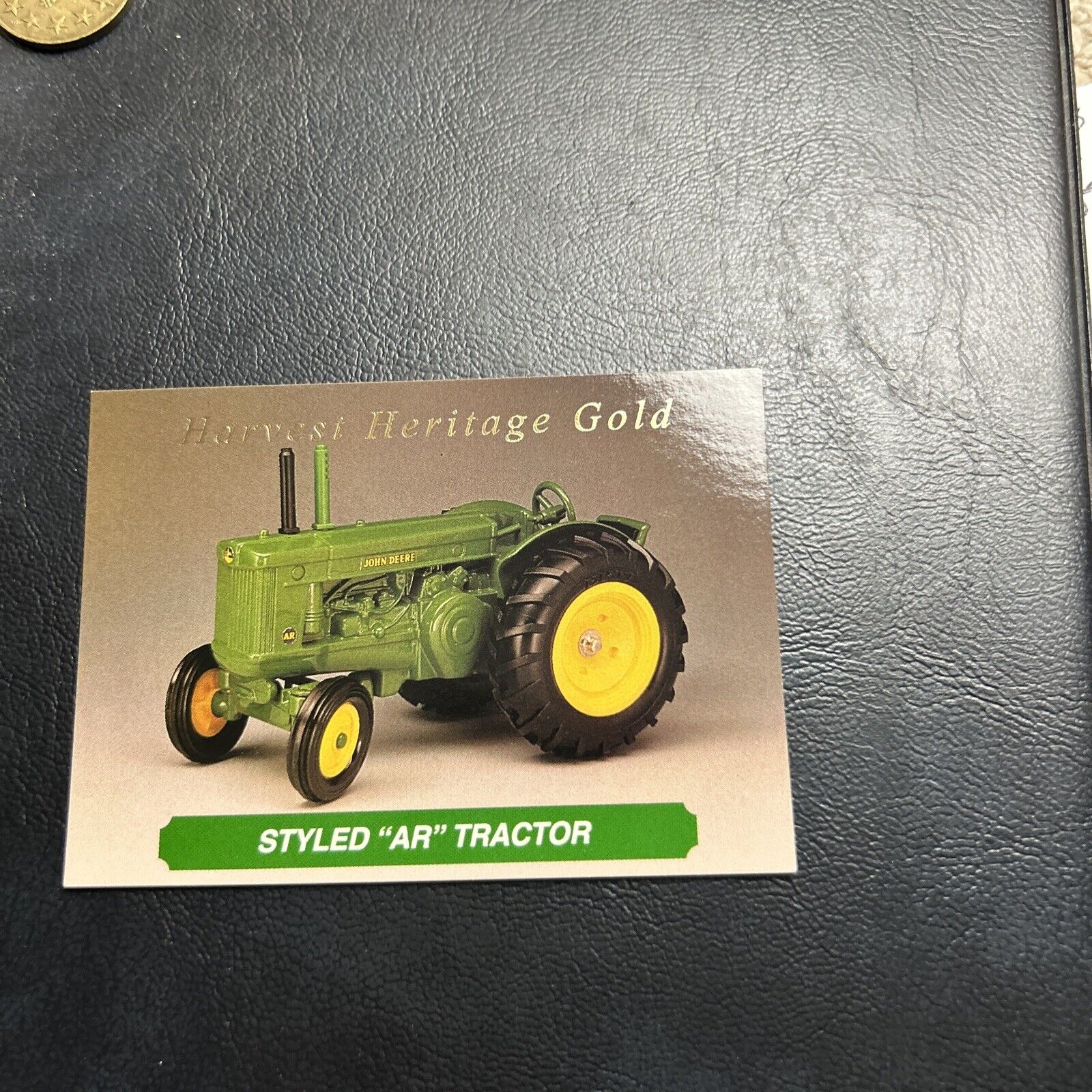 Jb23 Harvest Heritage  1995 Ertl John Deere #sd3 Styled Ar Tractor Gold