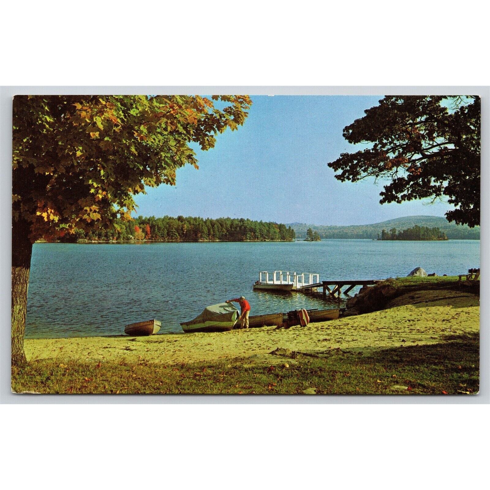 Postcard NH Meredith Lake Waukewan