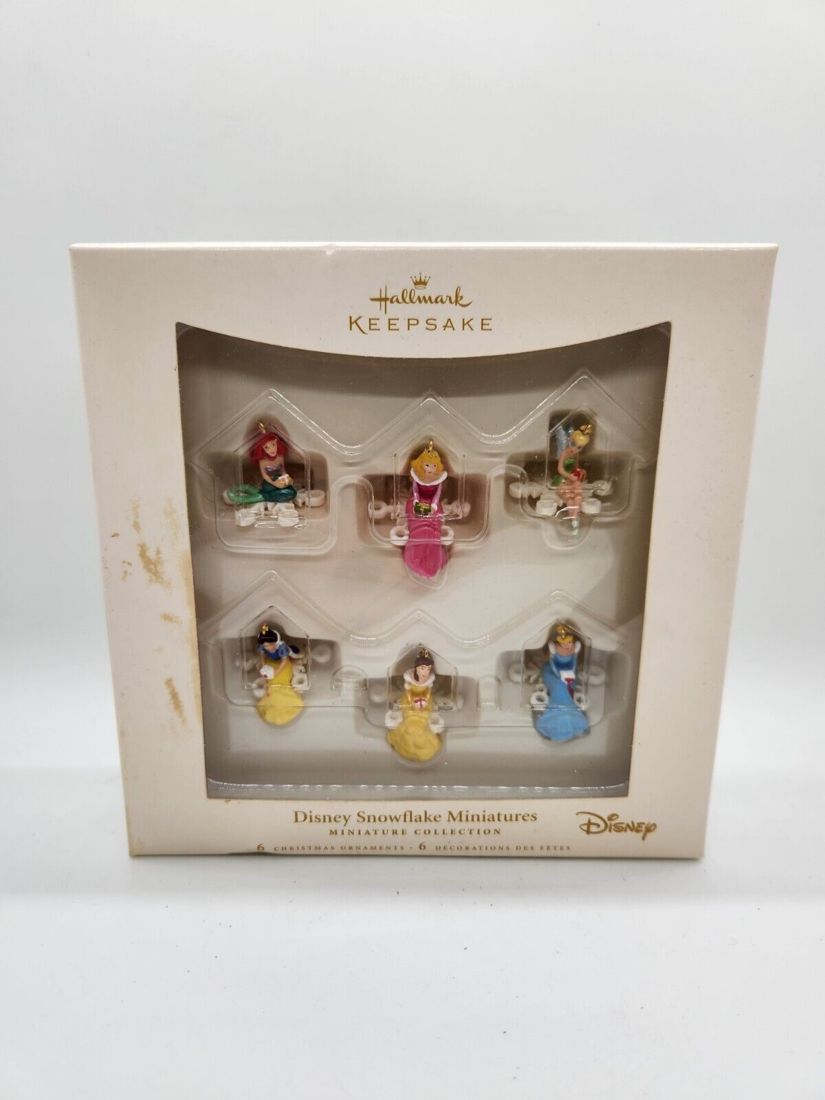 Hallmark Keepsake Disney Princess Snowflake Mini Ornaments 2007 Pre-Owned 