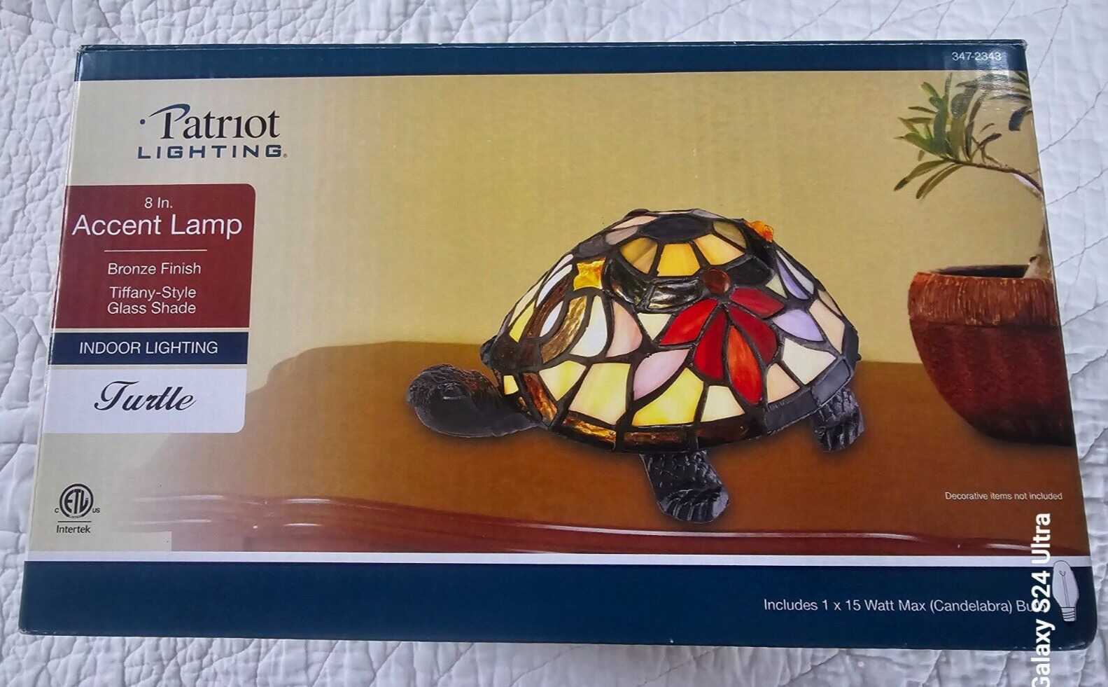 NEW Patriot Lighting Turtle Tiffany Style Glass Shape 8\