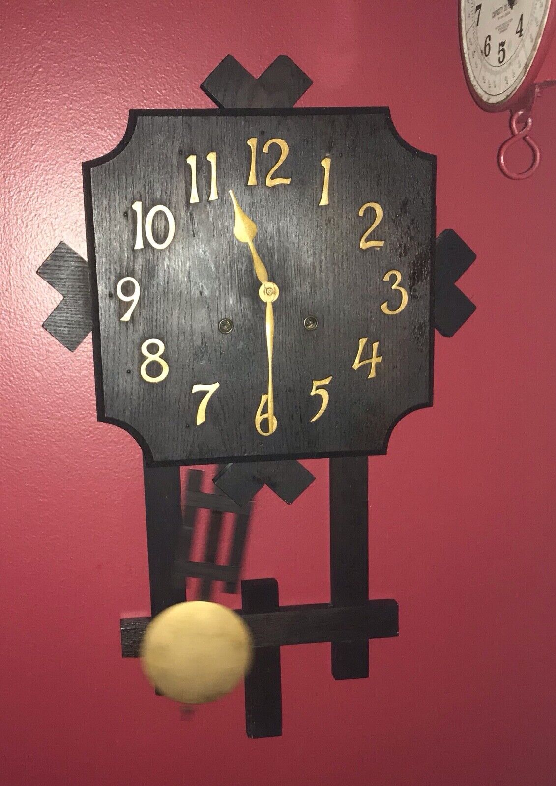 Vintage San Remo Wm. L. Gilbert Clock Co. Wall Clock No Key Working