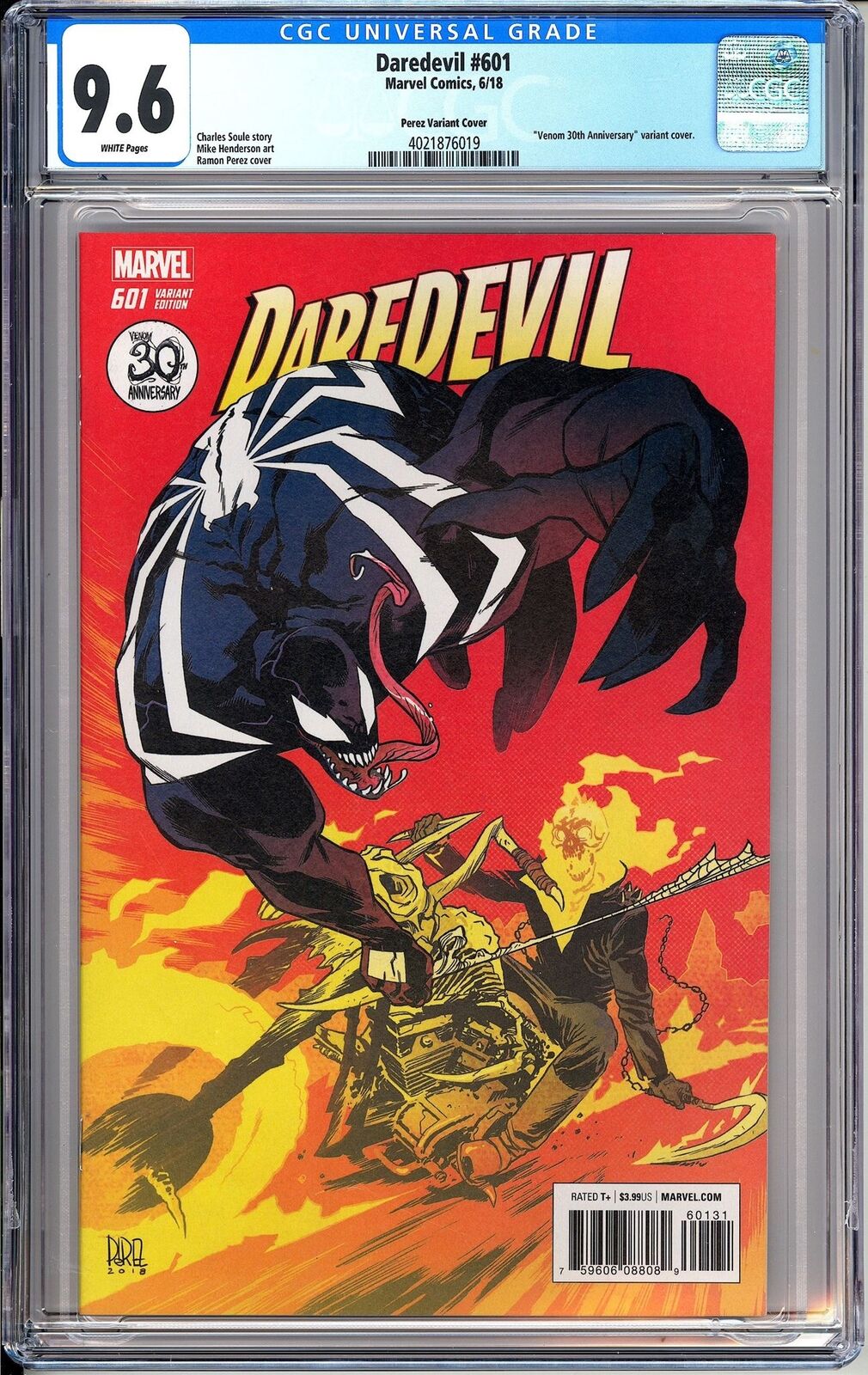 Daredevil #601 CGC 9.6 2018 4021876019 Venom 30th Anniversary Variant Disney+MC