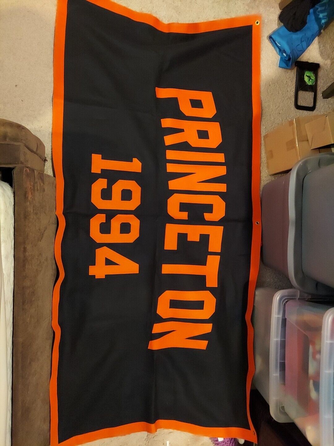 Princeton University XL Felt Banner Princeton 1994  72” X 35” Black & Orange 