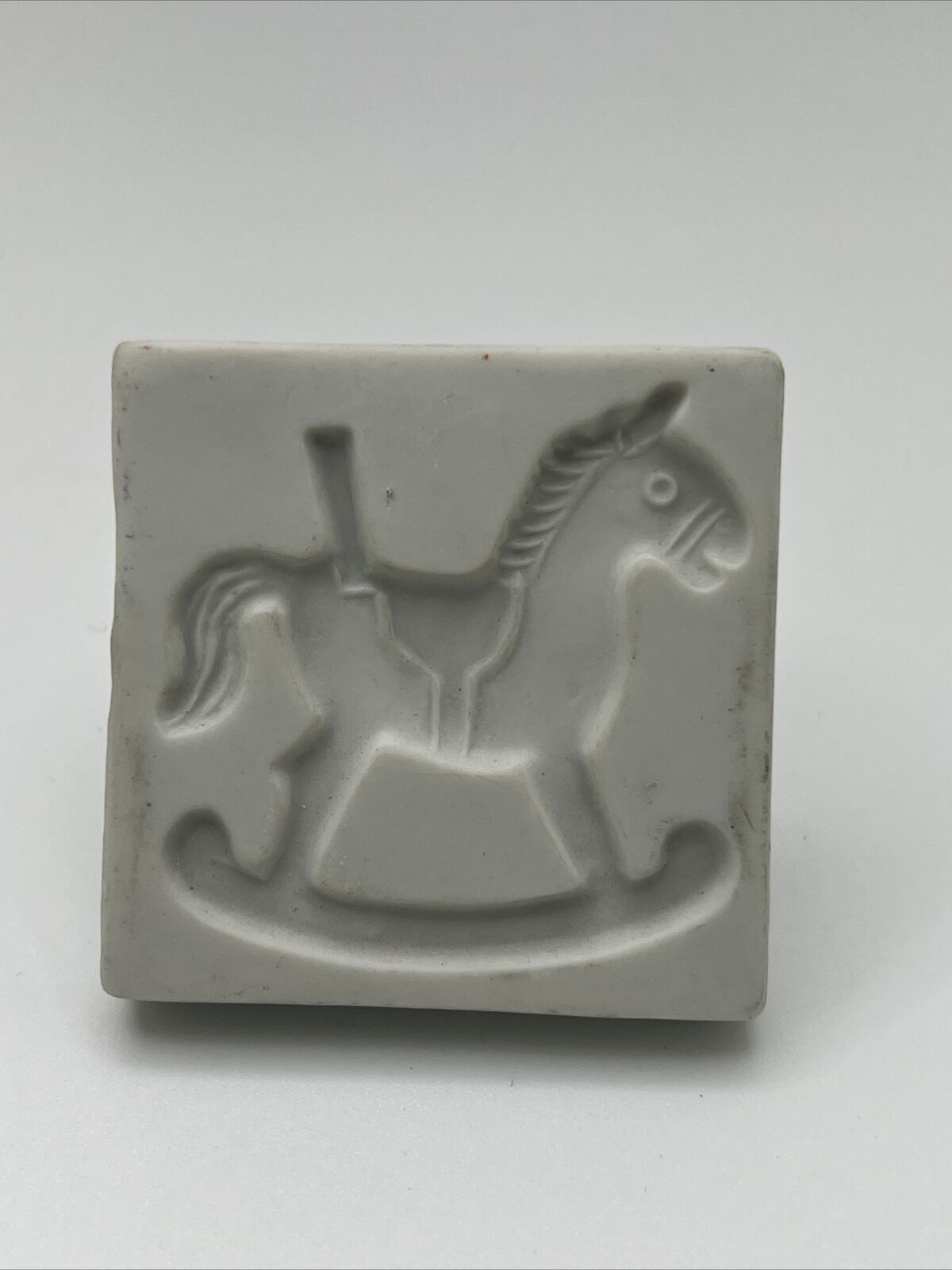 Vtg Rocking Horse Buckingham Galleries Fine Porcelain Cookie Press Stamp Japan 