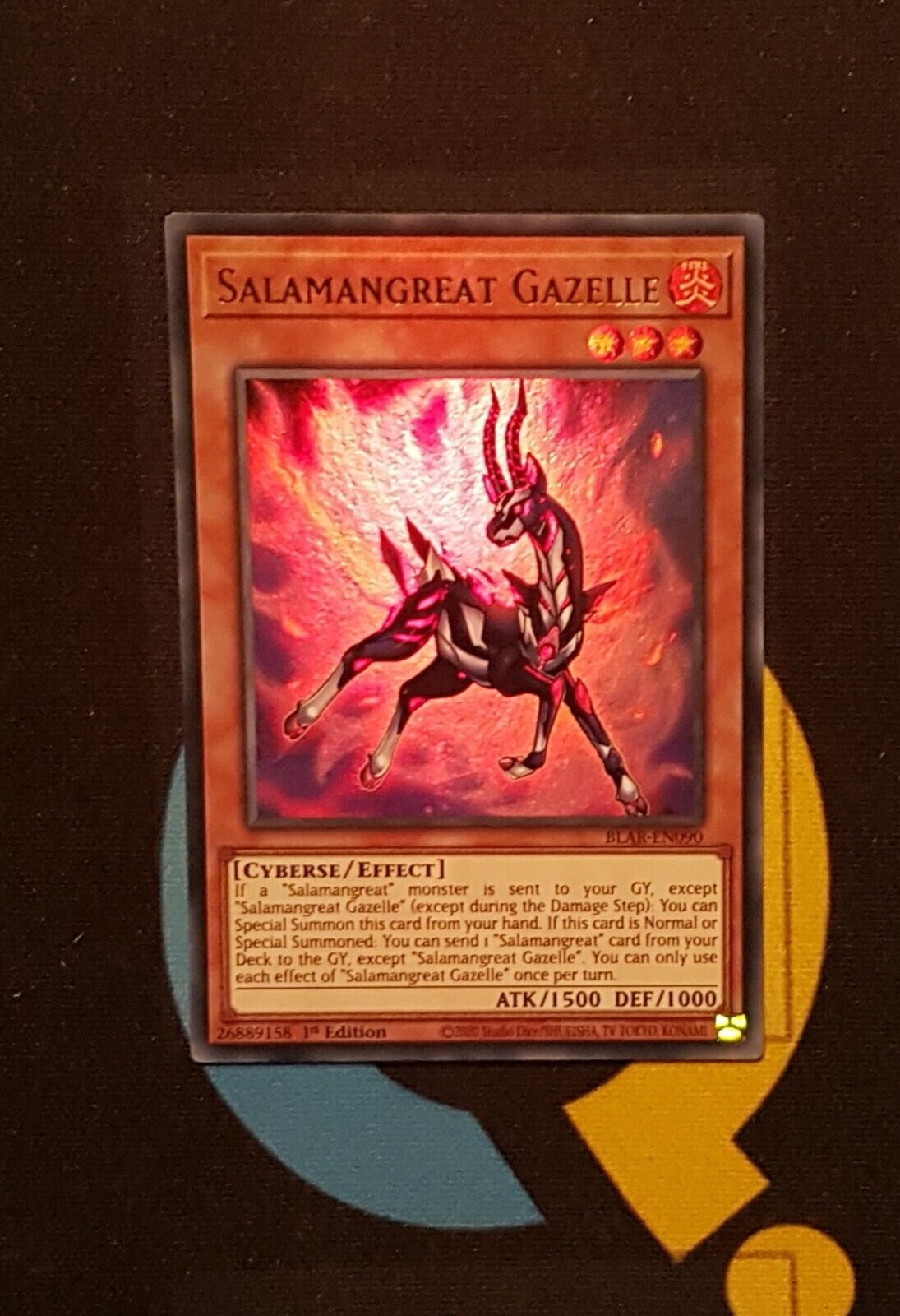 BLAR-EN090 Salamangreat Gazelle Ultra Rare 1st Edition YuGiOh