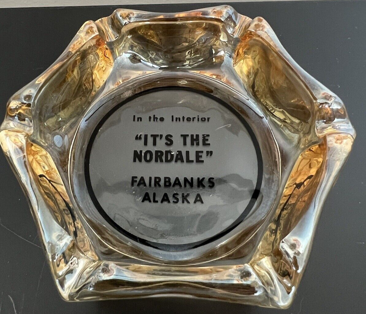 Rare Vintage Nordale Hotel Fairbanks Alaska Ashtray