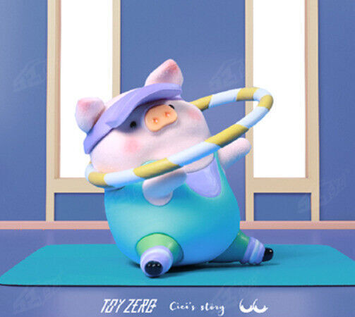Toyzero+ LuLu the Piggy The Fitness Club Series Confirmed Blind Box Figure Toys！