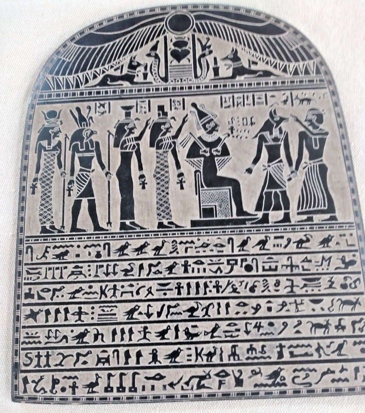 Professional Rare Handmade ANCIENT EGYPTIAN ANTIQUE Stela Goddess Isis 10 in