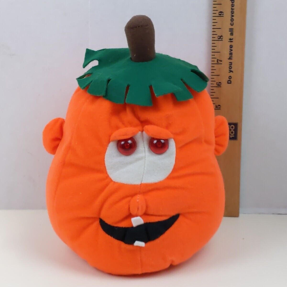 Vintage Trendmasters Pumpkin Plush Electronic Halloween Decor Jack-o-lantern