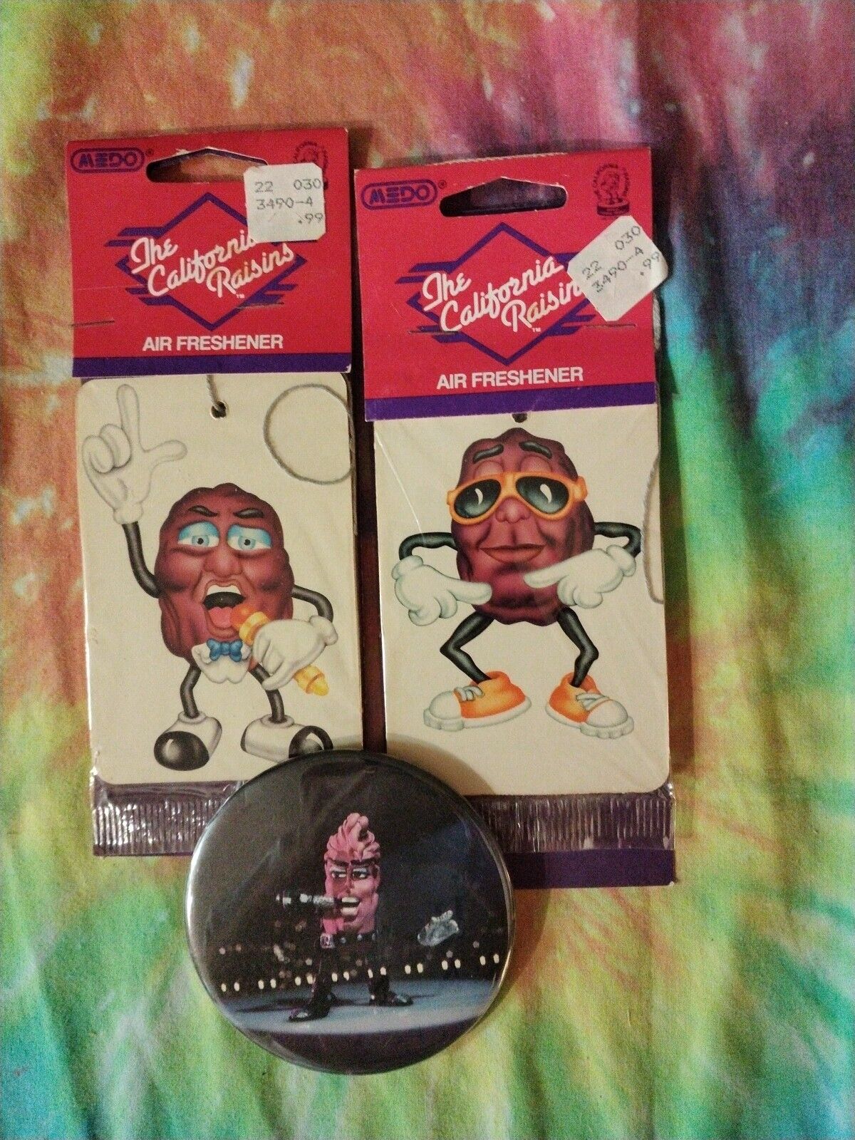 California Raisins Michael Jackson Button And Vintage Raisins Air Fresheners
