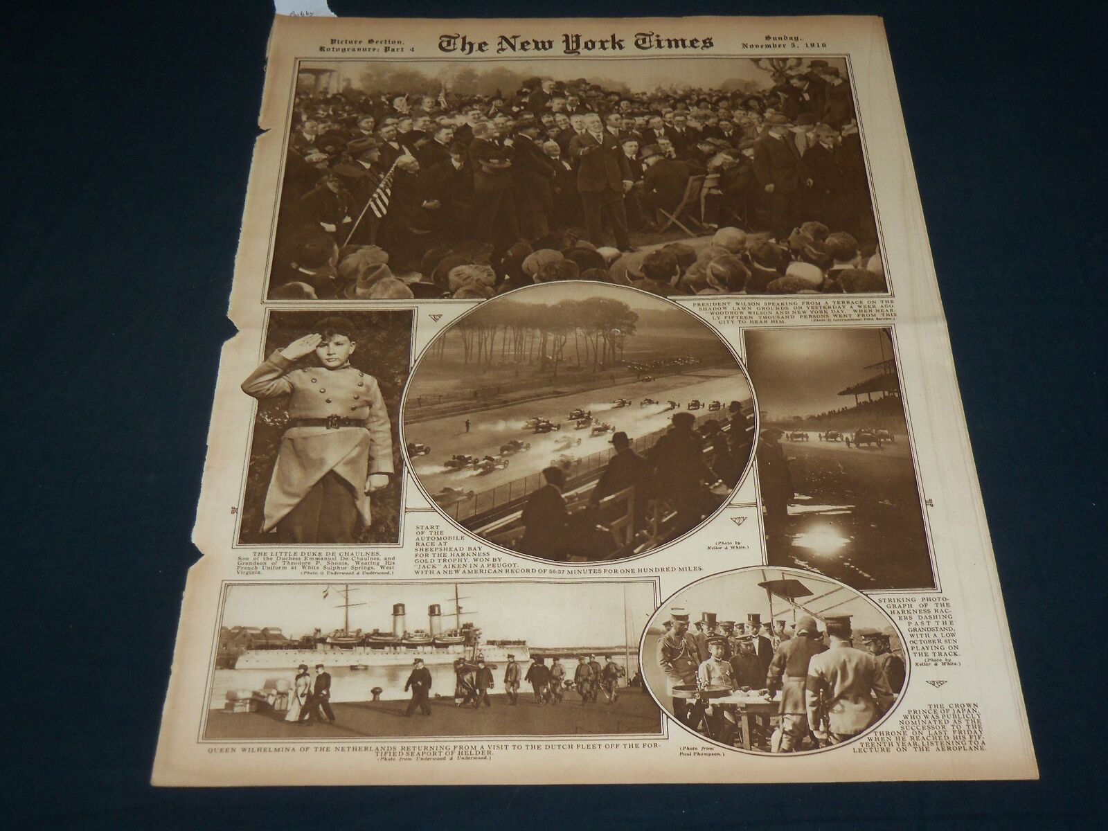 1916 NOV 5 NEW YORK TIMES PICTURE SECTION - 14 YEAR OLD BOBBY JONES - NT 8969