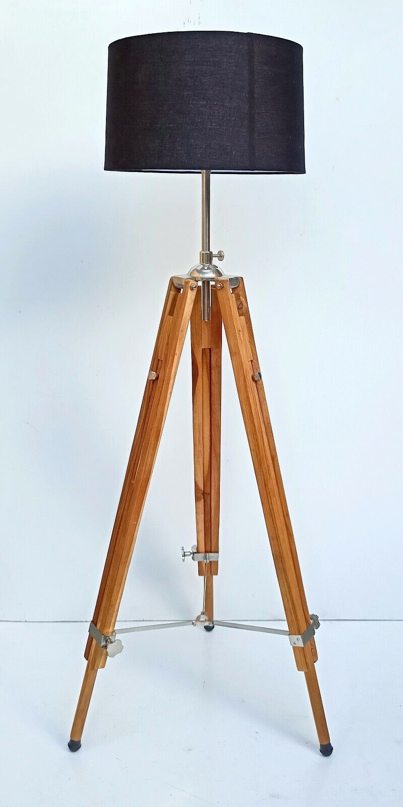 Tripod Floor Lamp Stand Vintage Antique Home Decor Corner Without Shade or Bulb