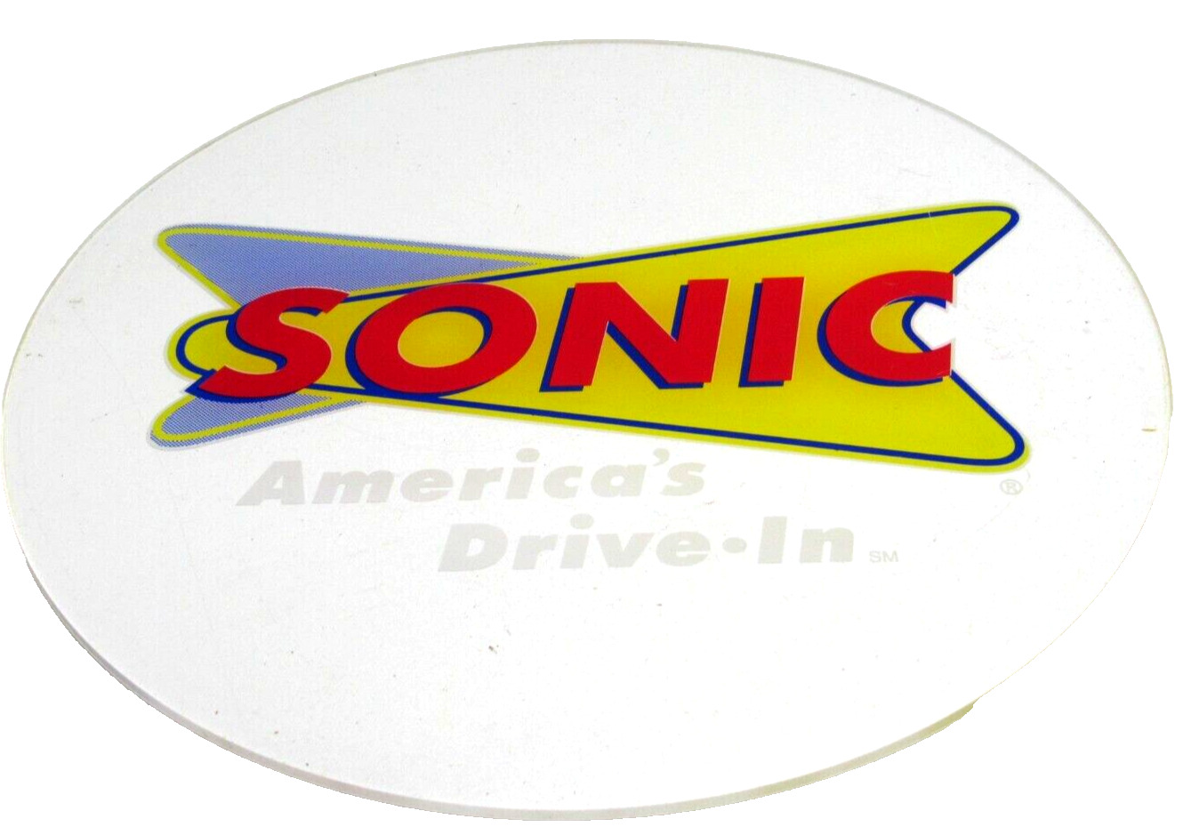 🍔 Sonic Drive-In ADVERTISEMENT SIGN  Round CLEAR Plexiglass SIGN 10\