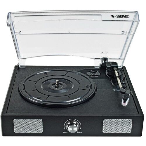 VIBE Sound USB Turntable/Vinyl to MP3 Audio Record Player w/Built-in Speakers