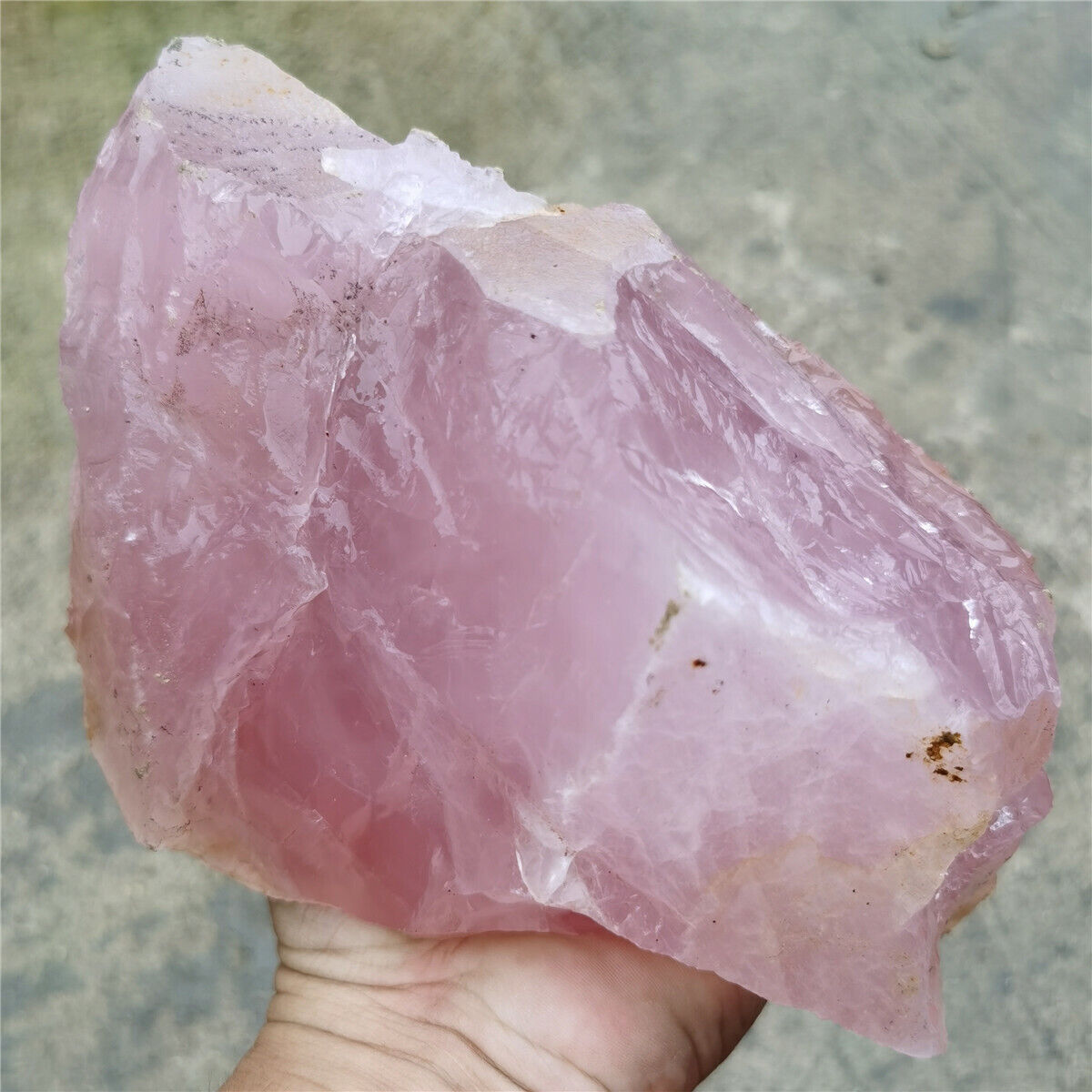 4.19 LB Natural Pink rose quartz crystal original rock stone specimen W5225