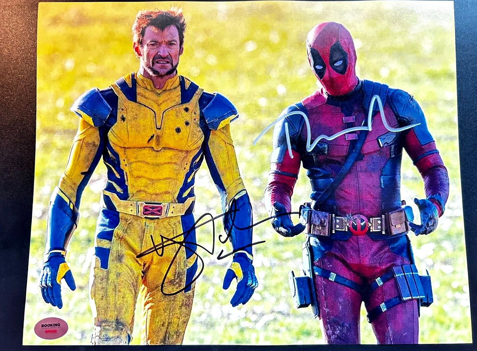 Hugh Jackman + Ryan Reynolds (Wolverine & Deadpool) Signed 8x10 Autograph w/COA