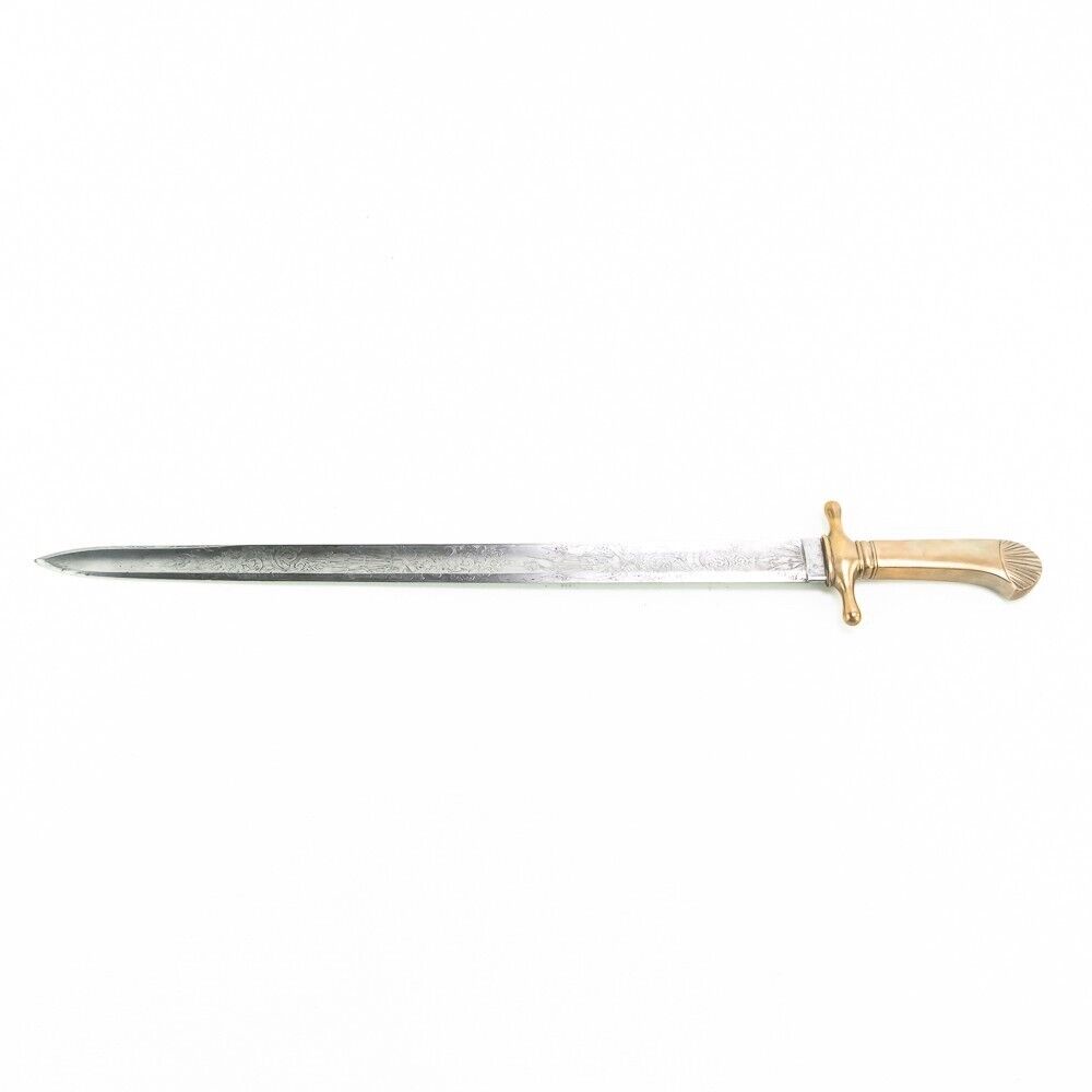 Mid-Late 19th Century German Hunting Cutlass Sword.     
