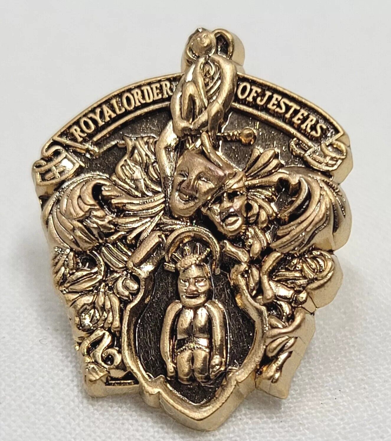 Royal Order of Jesters ROJ Billiken Pin Masonic Symbol Of Luck Mirth Freemasonry