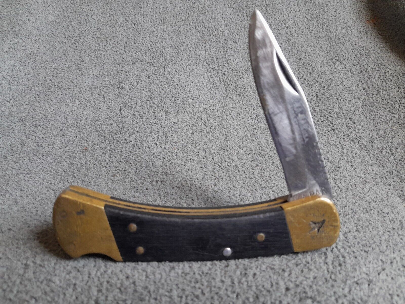 Vintage KABAR Stainless Lockback Folding Hunting Knife 5\