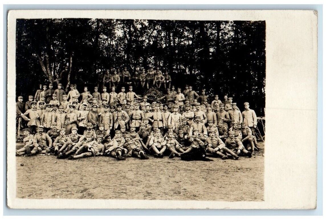 c1914-1918 WWI German Army Military Regiment View Germany RPPC Photo Postcard