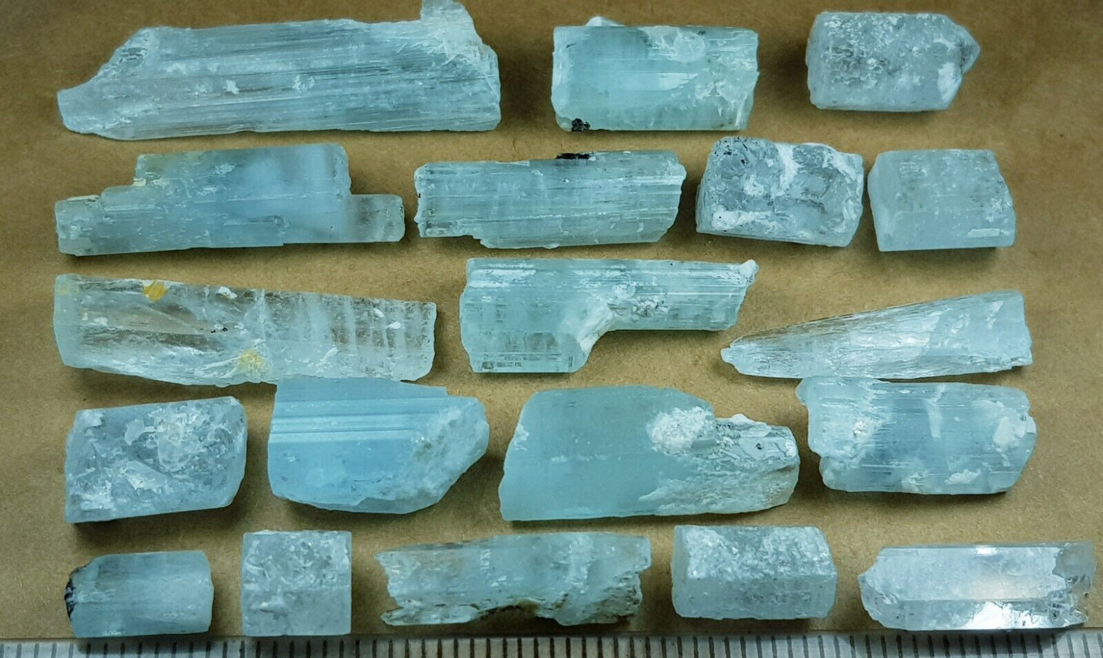 360 CT Natural Good Quality Blue Color Aquamarine Crystals Lot From @Nagar