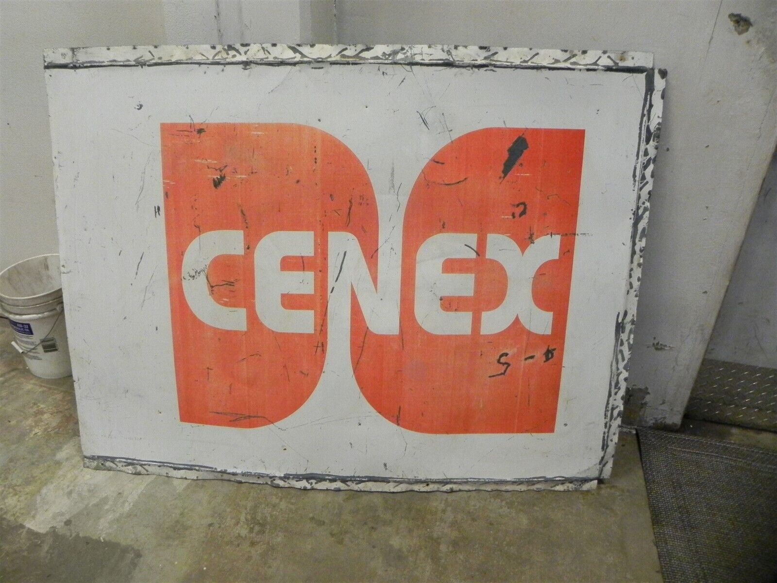 Vintage Original Large Painted Cenex Sign Painted Measures 68