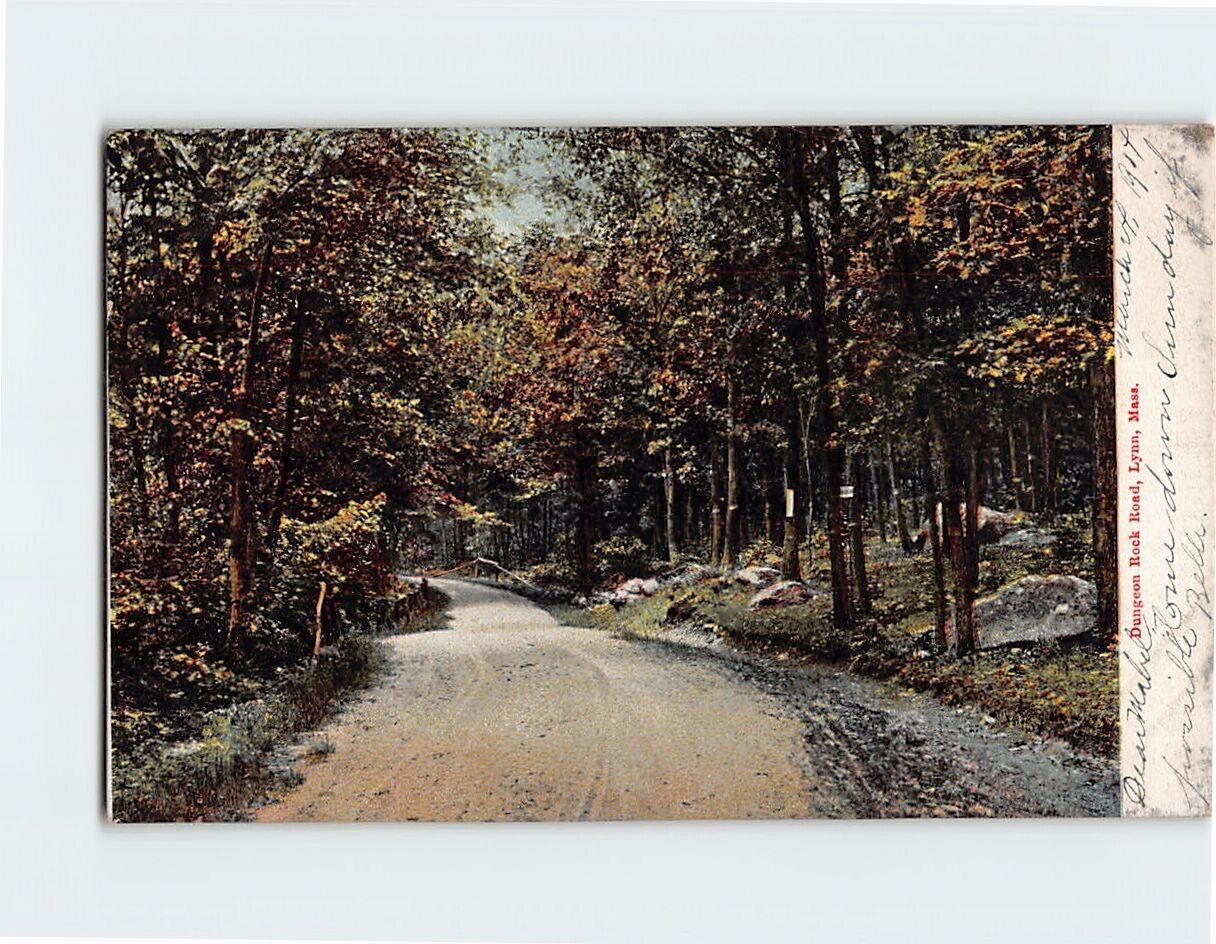 Postcard Dungeon Rock Road Lynn Massachusetts USA