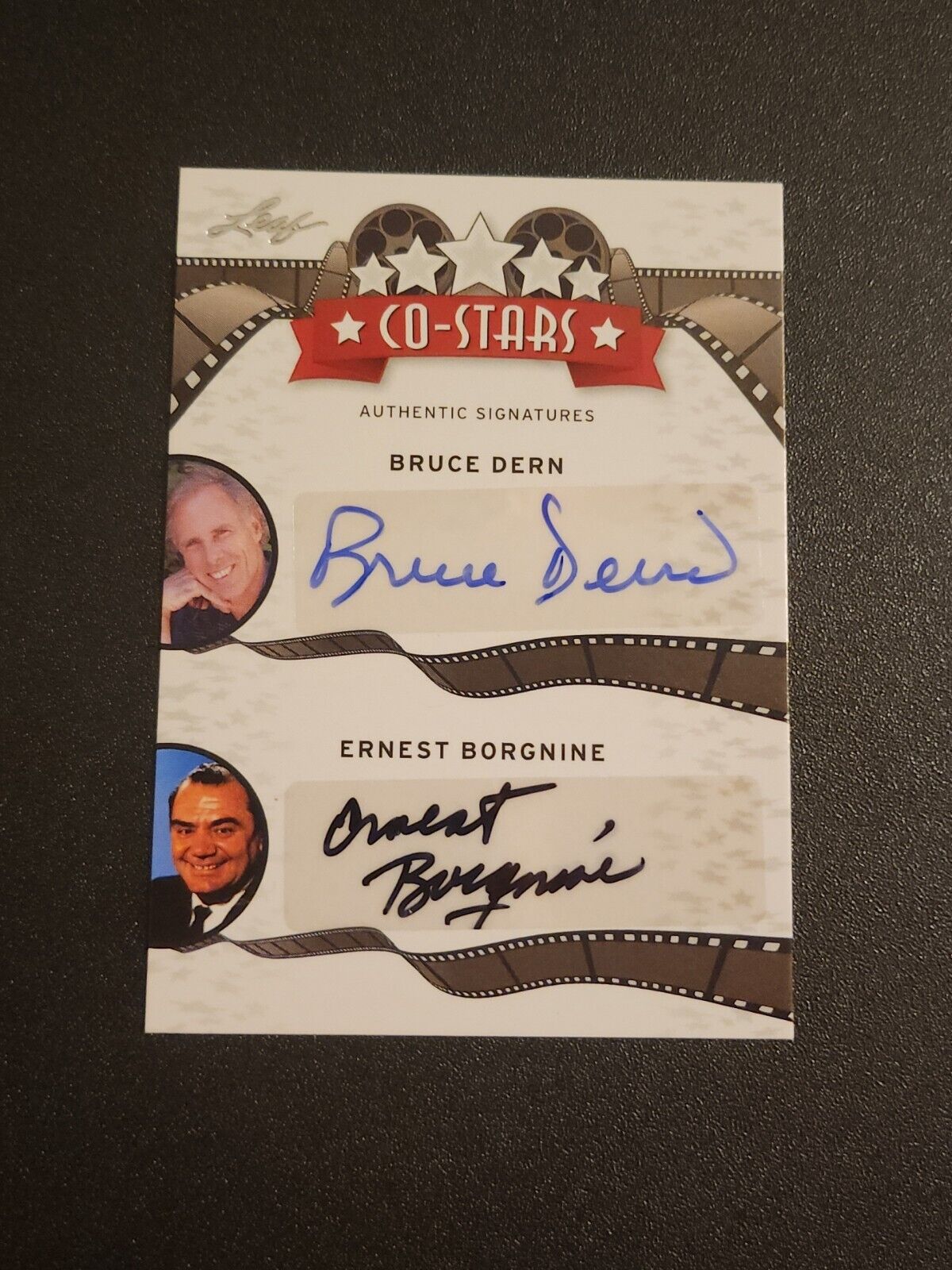 2012 Leaf Co-Stars Bruce Dern Ernest Borgnine Dual Auto Small Soldiers Movie