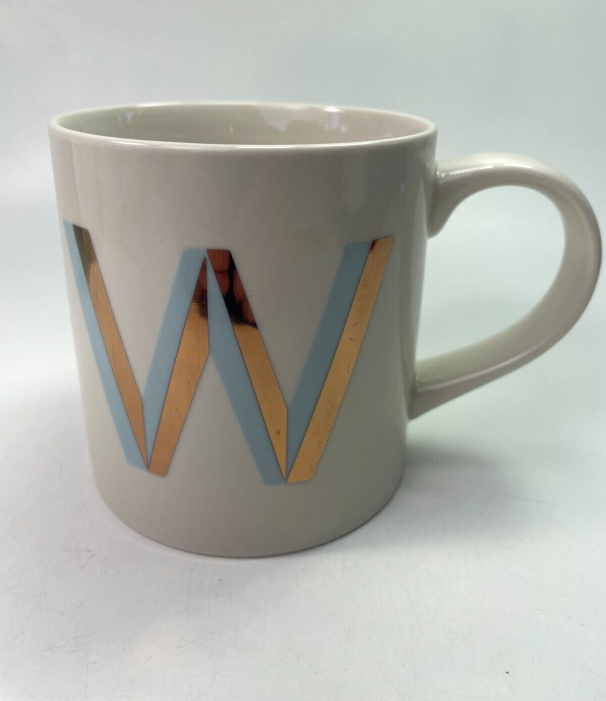 Opalhouse Coffee Mug Monogram Letter W Personalized 14 oz Stoneware Cup B60