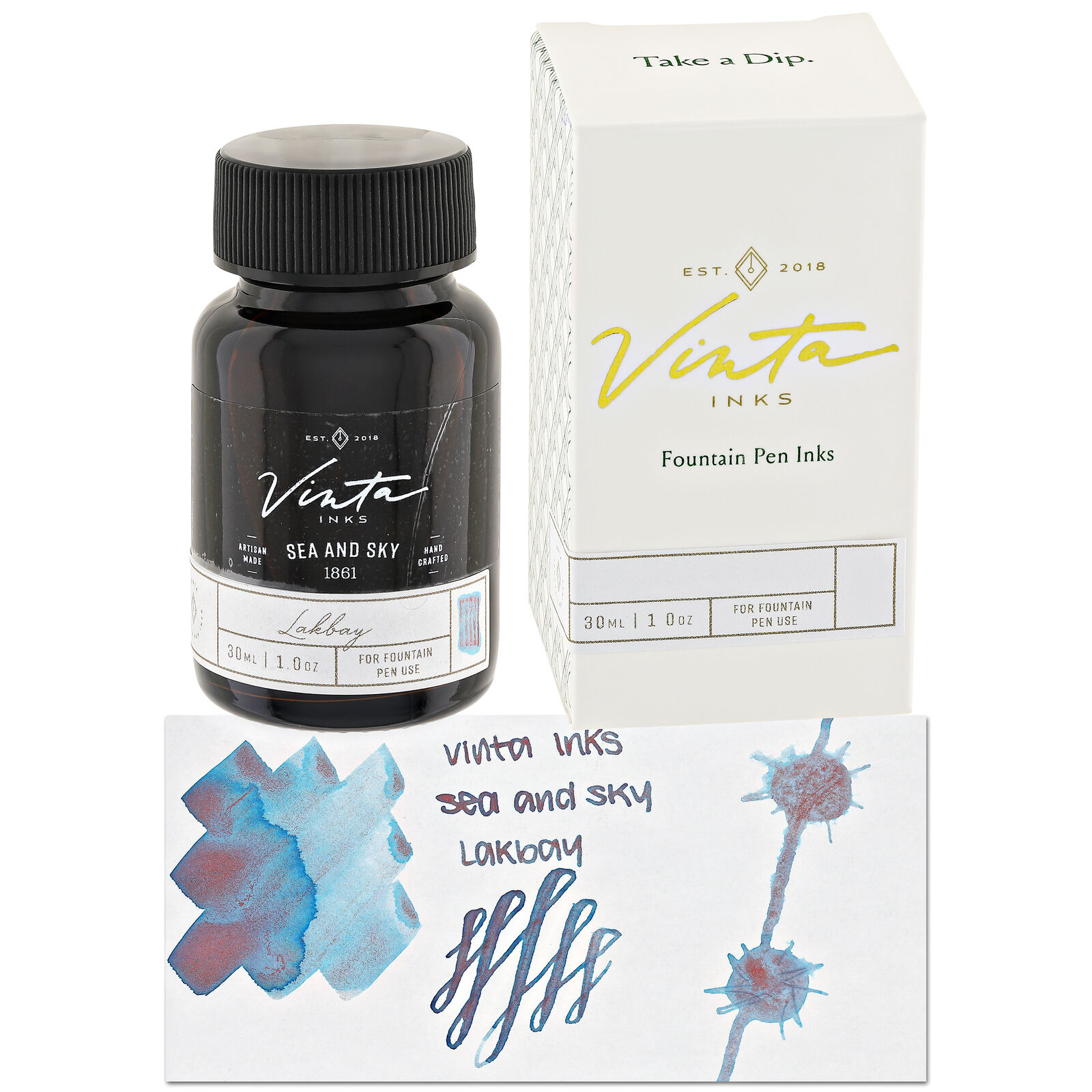 Vinta Inks Fairytale Collection Bottled Ink in Sea and Sky [Lakbay 1861] - 30mL