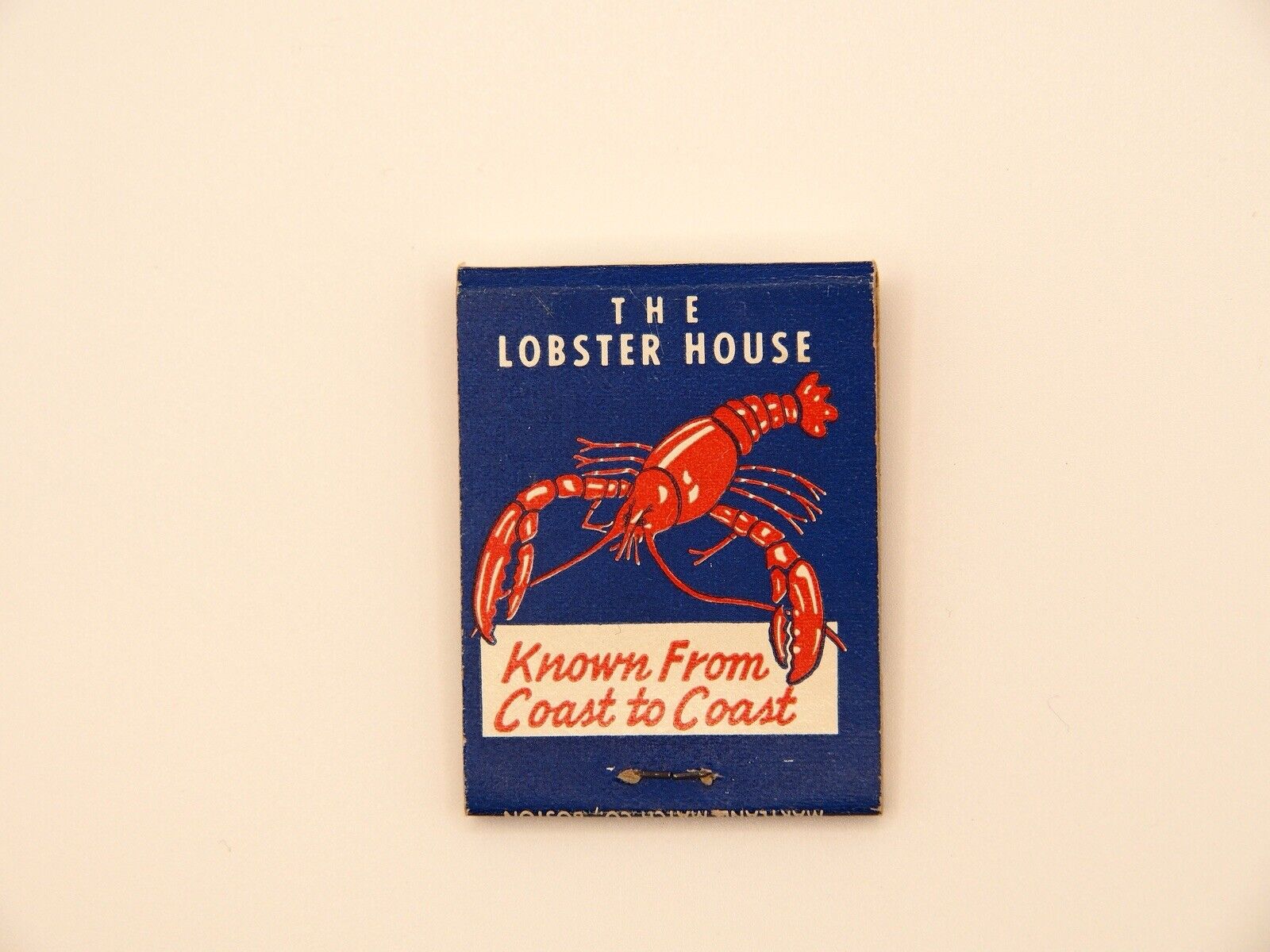 c1950 The Lobster House Charlestown Massachusetts MA Matchbook Full 20 Strike