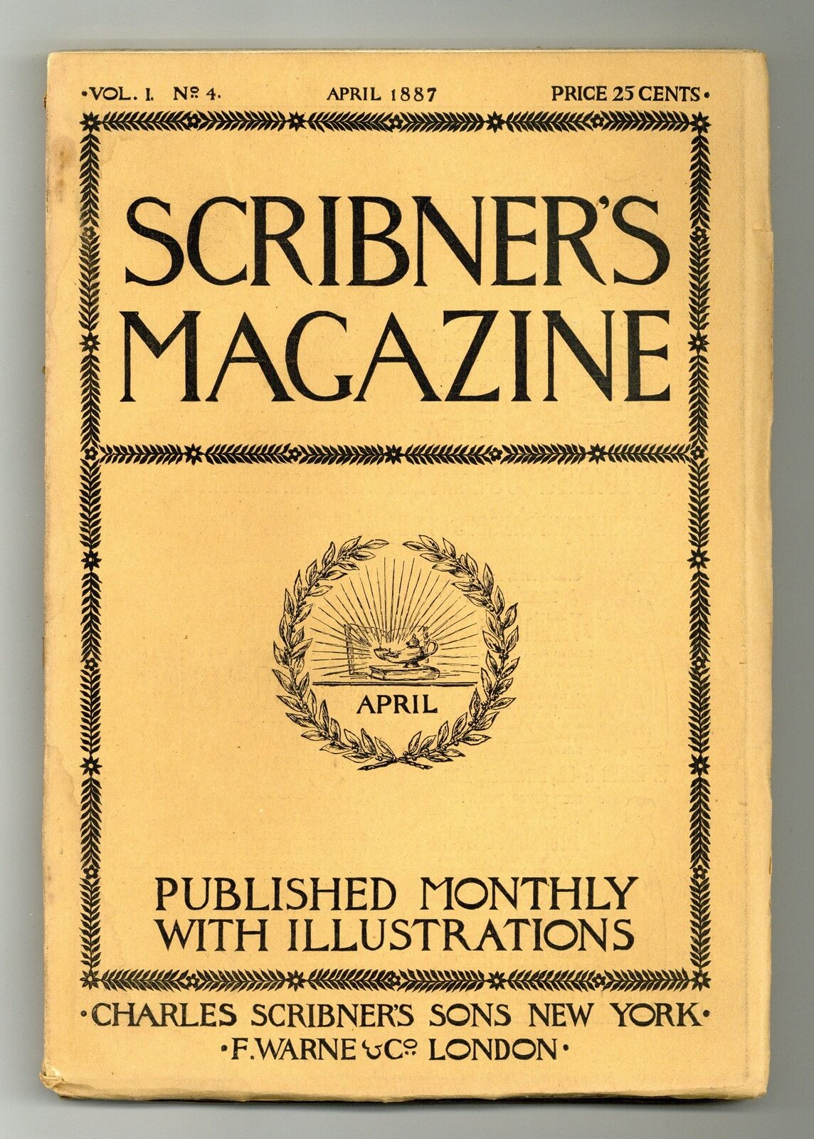 Scribner\'s Magazine Apr 1887 Vol. 1 #4 GD/VG 3.0
