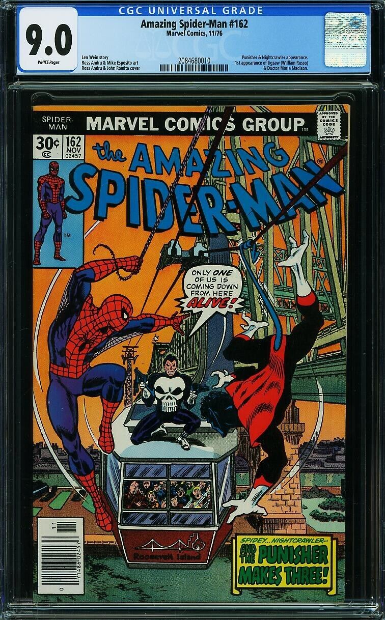 Amazing Spider-Man #162 Spider-Man vs. Nightcrawler 9.0