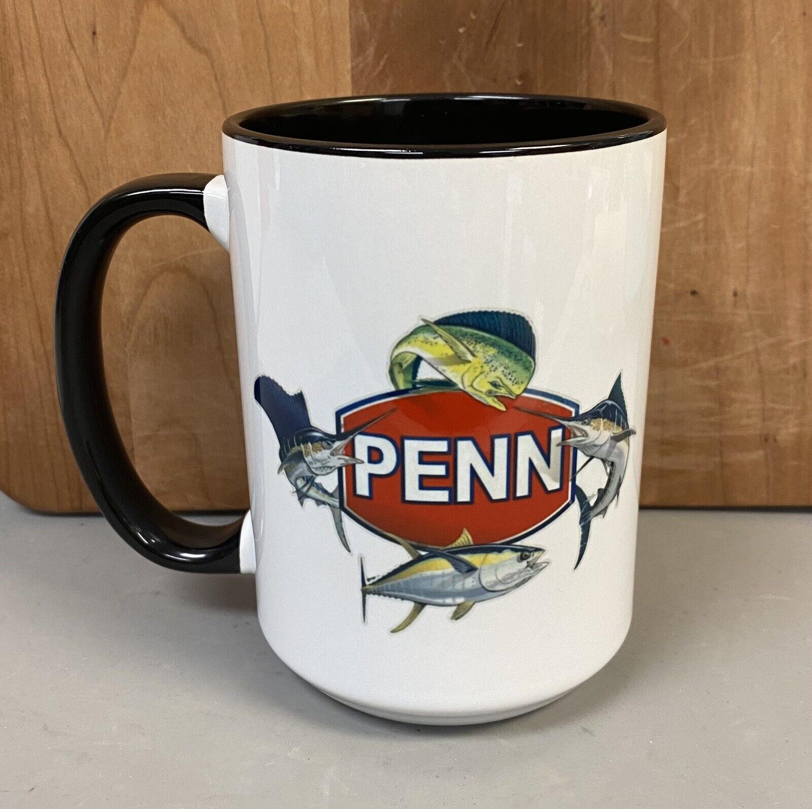 Penn Reels Saltwater Fishing Coffee Mug 15oz Custom Made Ceramic