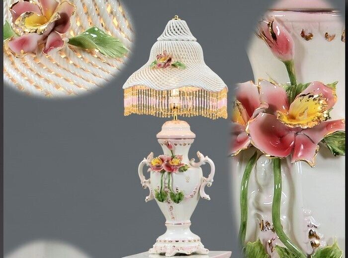 Capodimonte Lamp with 24k gold